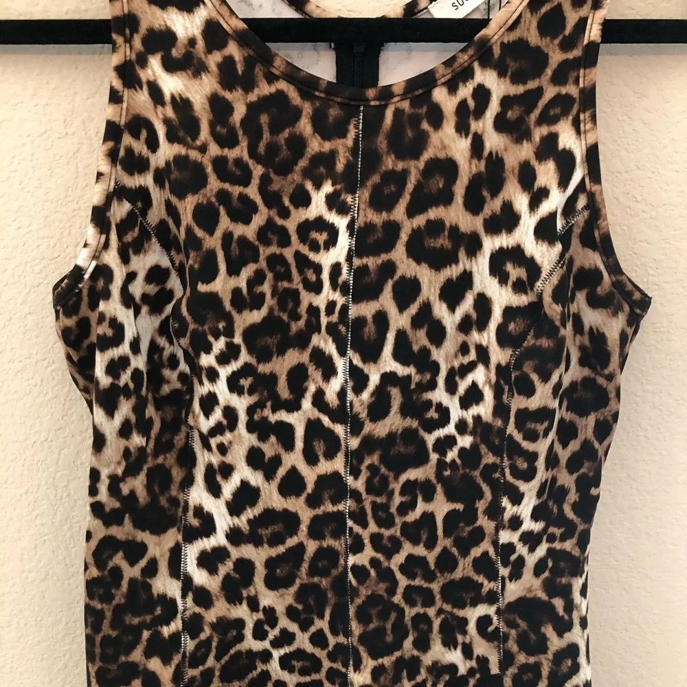 THE PERFECT TRAVEL DRESS LEOPARD PRINT SZ LARGE NWT - Picture 4 of 4